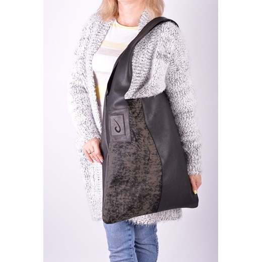 Shopper bag Designs Fashion z nadrukiem na ramię mieszcząca a8 bez dodatków 