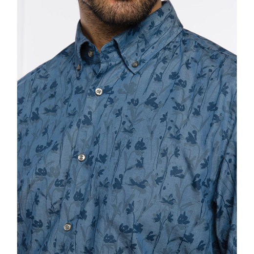 Koszula męska Joop! w abstrakcyjne wzory niebieska 
