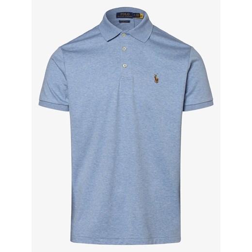 Polo Ralph Lauren - Męska koszulka polo – Custom Slim Fit, niebieski Polo Ralph Lauren L vangraaf