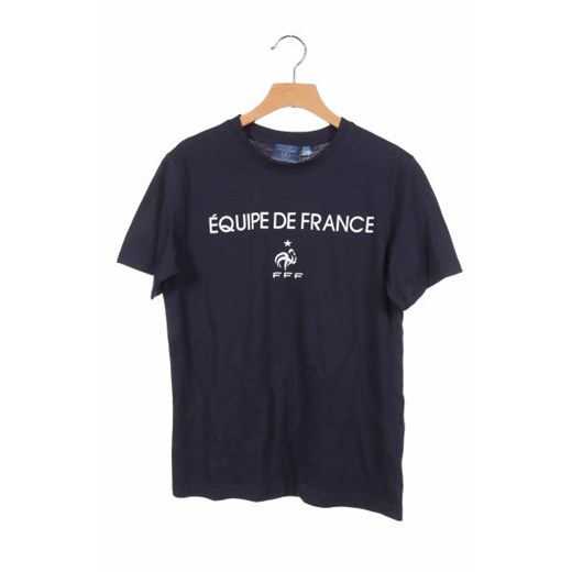 Granatowy t-shirt chłopięce Fff France z krótkim rękawem 