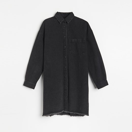 Reserved - Jeansowa sukienka - Czarny Reserved 40 okazyjna cena Reserved
