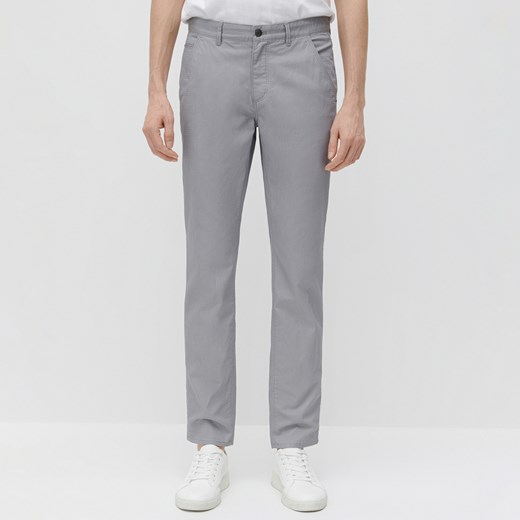 Reserved - Spodnie chino slim fit - Szary Reserved 34 wyprzedaż Reserved