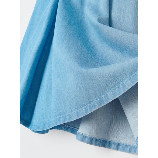 Reserved - Jeansowa spódnica z lyocellu i bawełny - Niebieski Reserved 116 Reserved