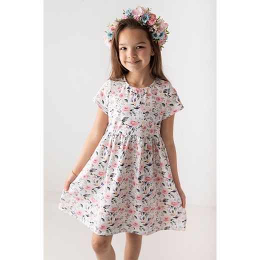 Sukienka dziewczęca Myprincess / Lily Grey bawełniana w kwiaty 