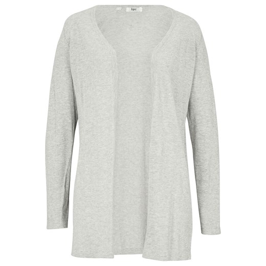 Sweter z lekkiej dzianiny bawełnianej bez zapięcia, z rozcięciami, | bonprix 52/54 bonprix