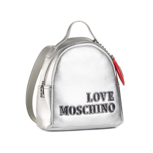 Plecak Love Moschino srebrny 