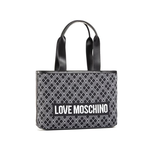 Wielokolorowa shopper bag Love Moschino na ramię 