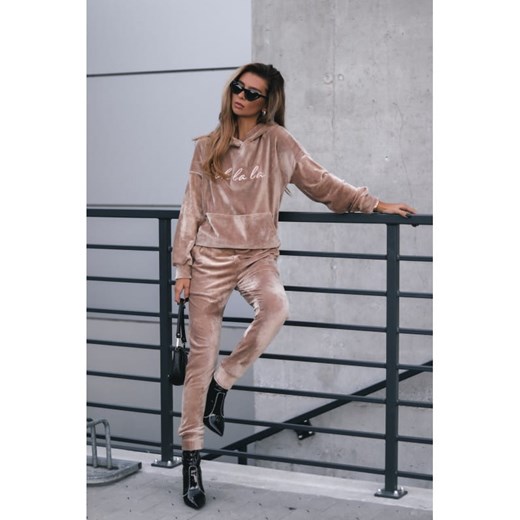 Welurowy Dres OOH LALA Oohlala CZARNY ajstyle.pl