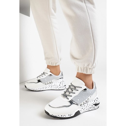 Buty sportowe damskie Born2be sneakersy na wiosnę sznurowane