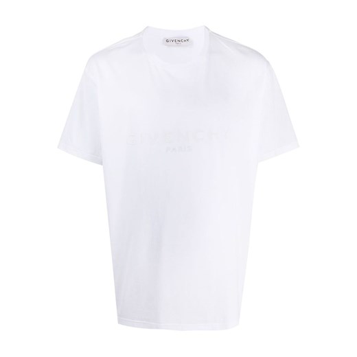 T-shirt męski Givenchy z krótkim rękawem biały bawełniany 