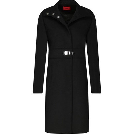 HUGO Wełniany płaszcz Milora | z dodatkiem kaszmiru 34 okazja Gomez Fashion Store