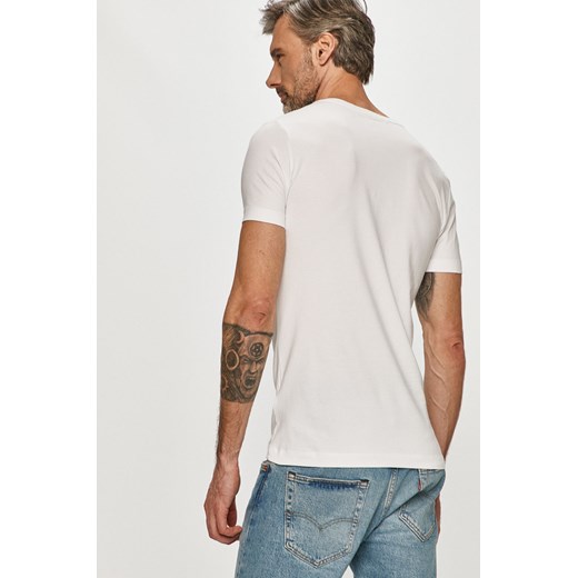 T-shirt męski Calvin Klein z elastanu z krótkim rękawem 