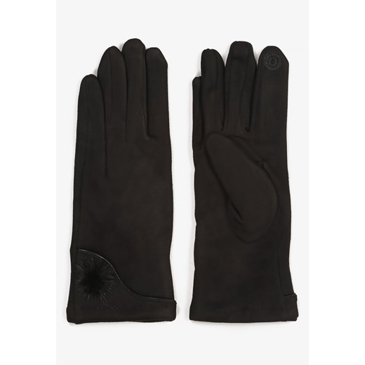 Czarne Rękawiczki Observant Renee L/XL wyprzedaż Renee odzież