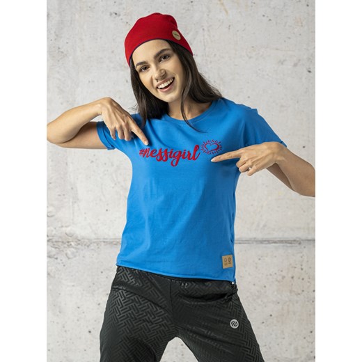 Koszulka #nessigirl Petite Blue - IYB-50NG Nessi Sportswear M Nessi Sportswear okazyjna cena