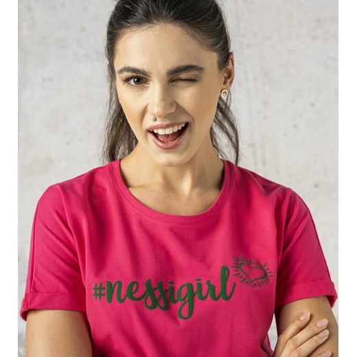 Koszulka #nessigirl Petite Pink - IYB-30NG Nessi Sportswear L okazja Nessi Sportswear