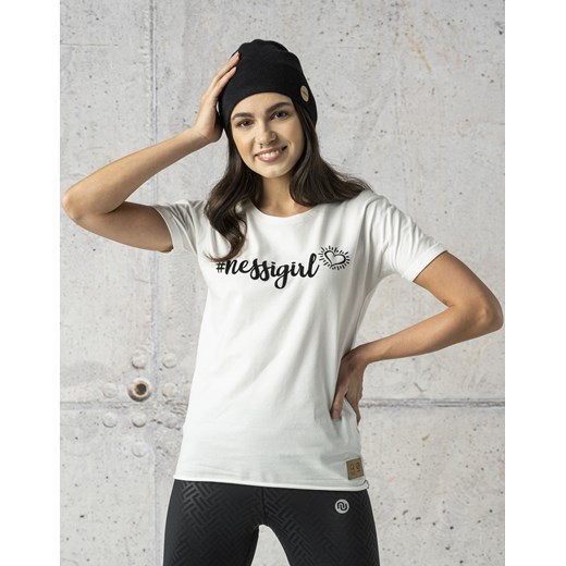 Koszulka #nessigirl Loose White - ITB-00NG Nessi Sportswear M wyprzedaż Nessi Sportswear