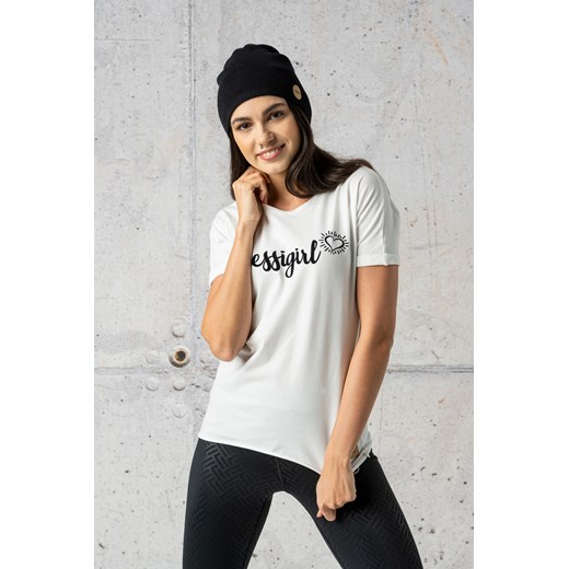 Koszulka #nessigirl Loose White - ITB-00NG Nessi Sportswear XS promocja Nessi Sportswear