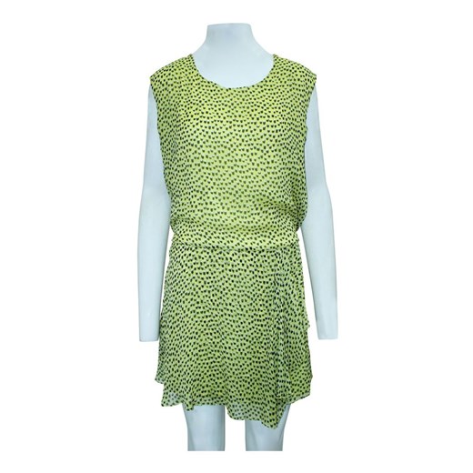 Sukienka Diane Von Furstenberg Vintage zielona mini 