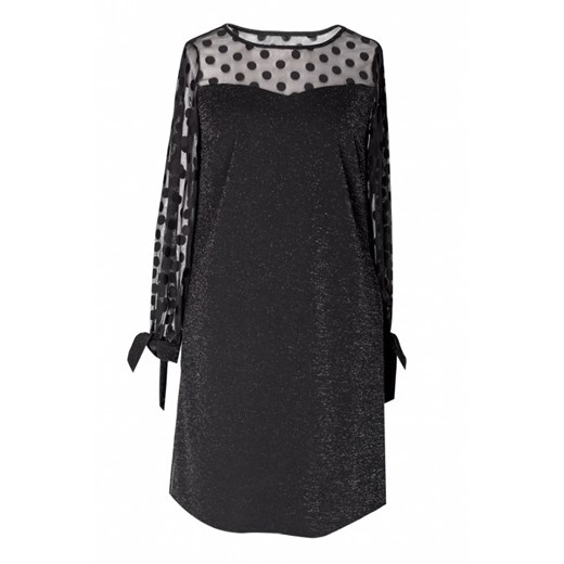 Czarna sukienka w kształcie litery a - adessina 2 (40/42) 4 (44/46) okazja Sklep XL-ka