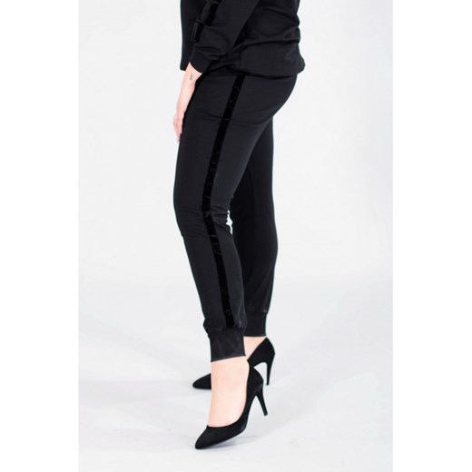 Czarne spodnie dresowe ze ściągaczem - valencia 2 (38-40) Xl-ka Sklep XL-ka