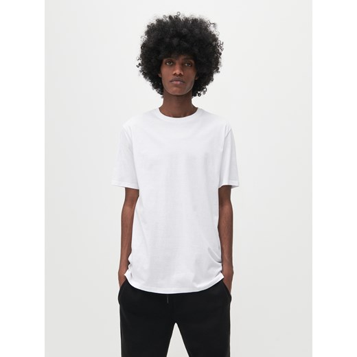 Reserved - T-shirt z bawełny organicznej - Biały Reserved XL Reserved