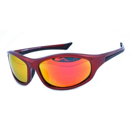 OKULARY HAMMER POLARYZACYJNE LUSTRZANKI SPORTOWE 0501 stylion-pl czerwony cień do powiek