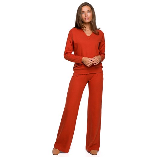 Style spodnie damskie czerwone 