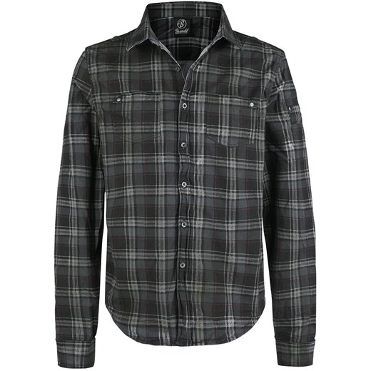 Brandit - Wire Shirt - Koszula z długim rękawem - ciemnoszary czarny XL EMP