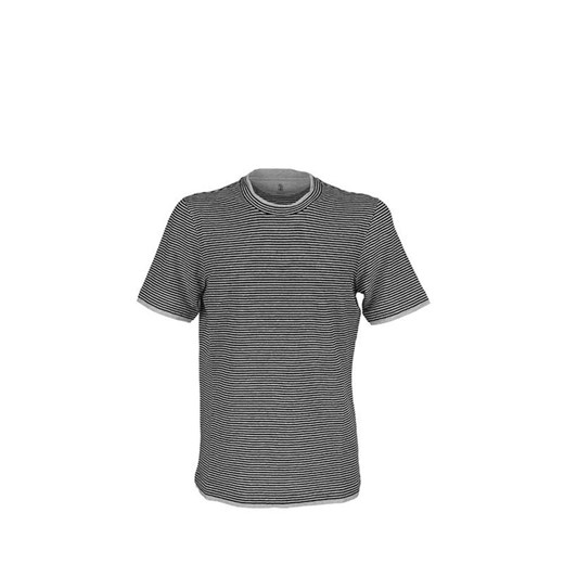 T-shirt męski Brunello Cucinelli szary casual 