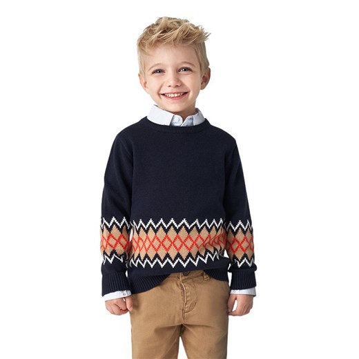 Granatowy sweter chłopięcy Mayoral 