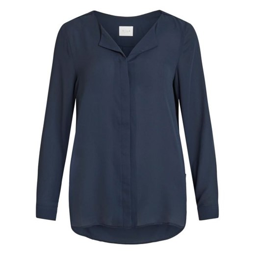 vila clothes - Vila Clothes Koszula Kobieta - Lucy L/S Shirt Noos - Niebieski XL Italian Collection Worldwide