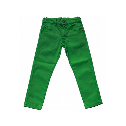 Emile et Ida - spodnie rurki zielone groshki zielony bawełniane