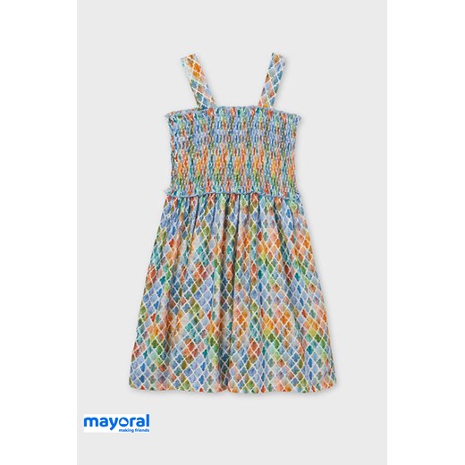 Dziewczęca sukienka Mayoral Lemon kolorowy 8 Astratex