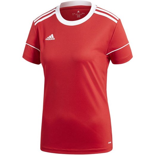 Koszulka damska Squadra 17 Jersey SS Adidas (czerwona) M okazyjna cena SPORT-SHOP.pl