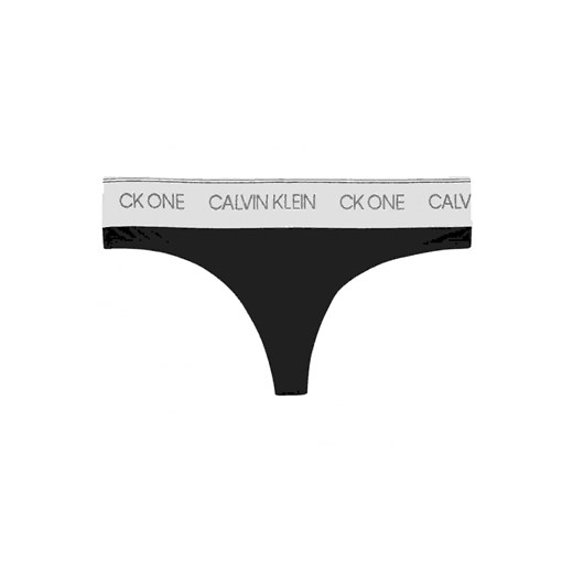 CALVIN KLEIN UNDERWEAR STRINGI THONG Czarny XS Calvin Klein Underwear XS Mont Brand okazja