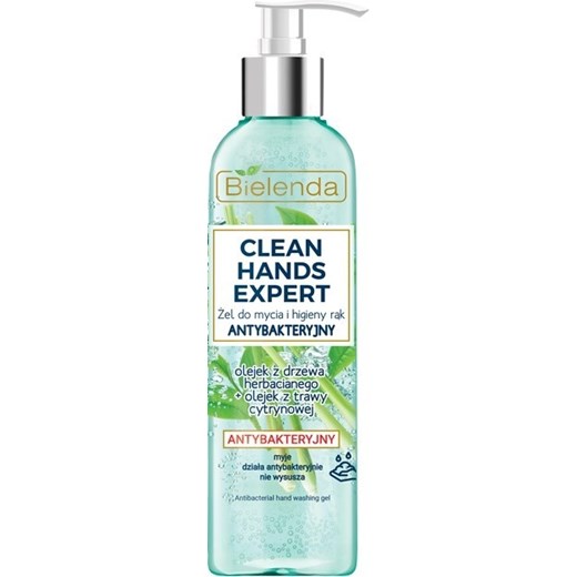 Bielenda, Clean Hands Expert, żel do mycia i higieny rąk antybakteryjny, pompka, 200 g Bielenda okazja smyk