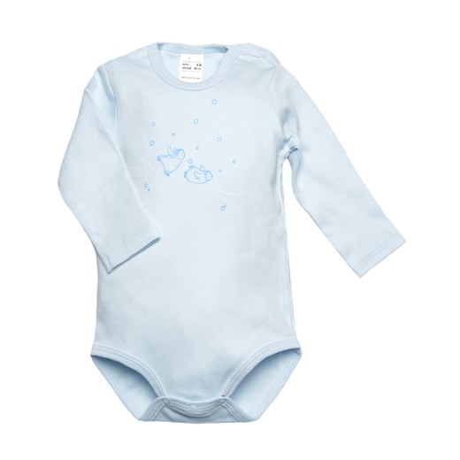 Odzież dla niemowląt Olimpias niebieska dla chłopca w nadruki 
