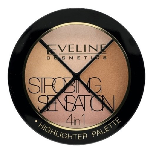 Eveline, Strobing Sensation, paleta rozświetlająca 4w1 do modelowania twarzy, 12g Eveline okazja smyk