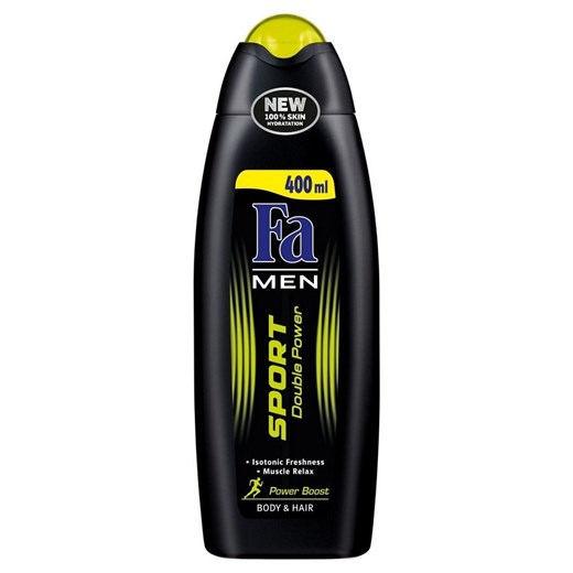 Fa, Men Sport Double Power Power Boost, żel pod prysznic, 400 ml Fa promocja smyk