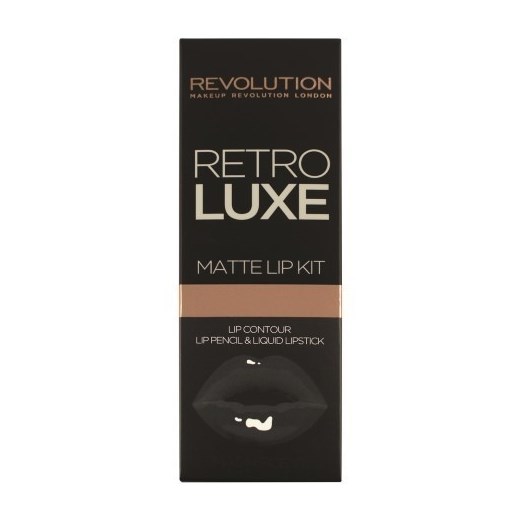 Makeup Revolution, Retro Luxe Matte Lip Kits, zestaw do ust, konturówka i błyszczyk, Magnificent Makeup Revolution okazyjna cena smyk
