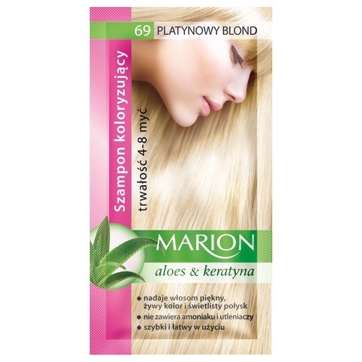 Marion, szampon koloryzujący, 4-8 myć, nr 69 platynowy blond Marion smyk