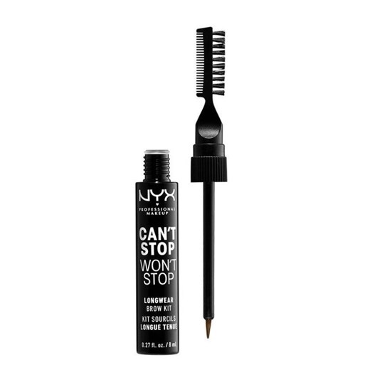 NYX Professional MakeUp, CSWS Longwear Brow Ink Kit, zestaw do brwi, ash brown Nyx Professional Makeup smyk okazyjna cena