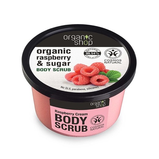 Organic Shop, peeling do ciała, Malinowy krem, 250 ml Organic Shop okazja smyk