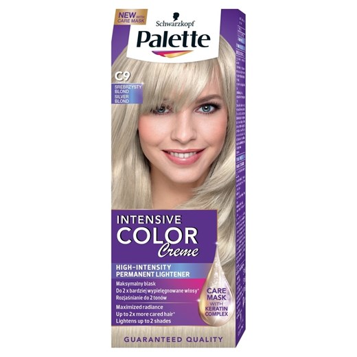 Palette, Intensive Color Creme, krem koloryzujący, srebrzysty blond nr C9 Palette smyk wyprzedaż