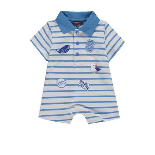 Odzież dla niemowląt niebieska Kanz z bawełny w paski 
