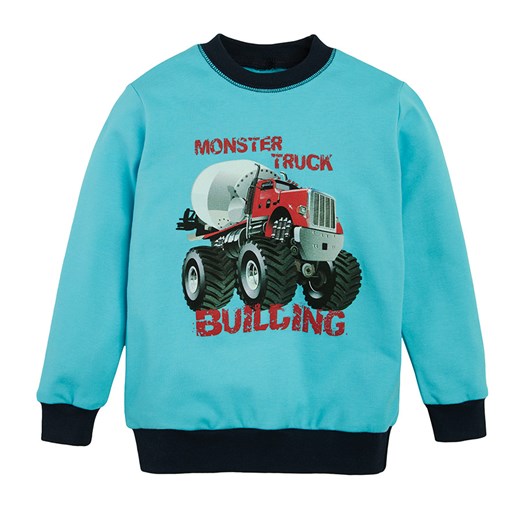 Piżama chłopięca, niebiesko-granatowa, Monster Truck Building, Tup Tup Tup Tup 92 okazyjna cena smyk