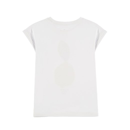 T-shirt dziewczęcy, biały, dwustronne cekiny, Tom Tailor Tom Tailor promocyjna cena smyk