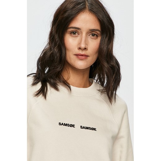 Bluza damska beżowa Samsoe z aplikacjami