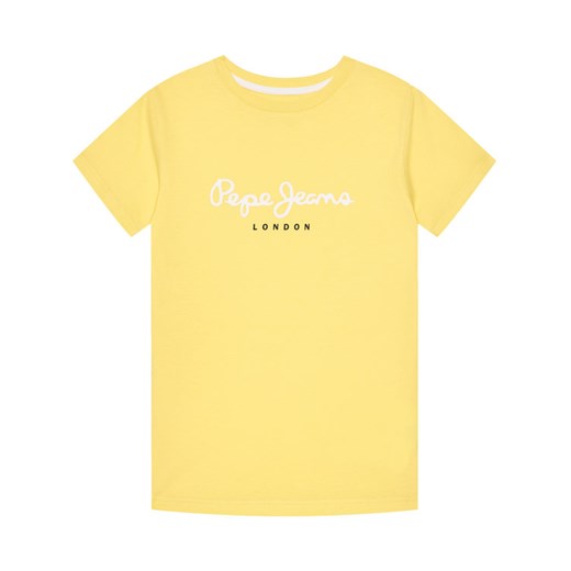 Żółty t-shirt chłopięce Pepe Jeans 