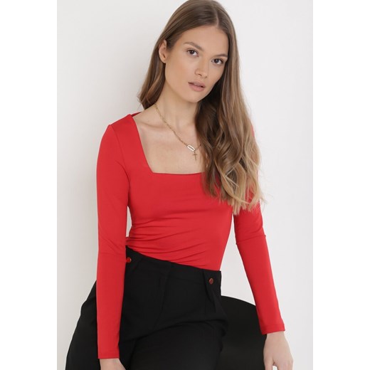 Czerwona Bluzka Alexusi ze sklepu Born2be Odzież w kategorii Bluzki damskie - zdjęcie 104596823